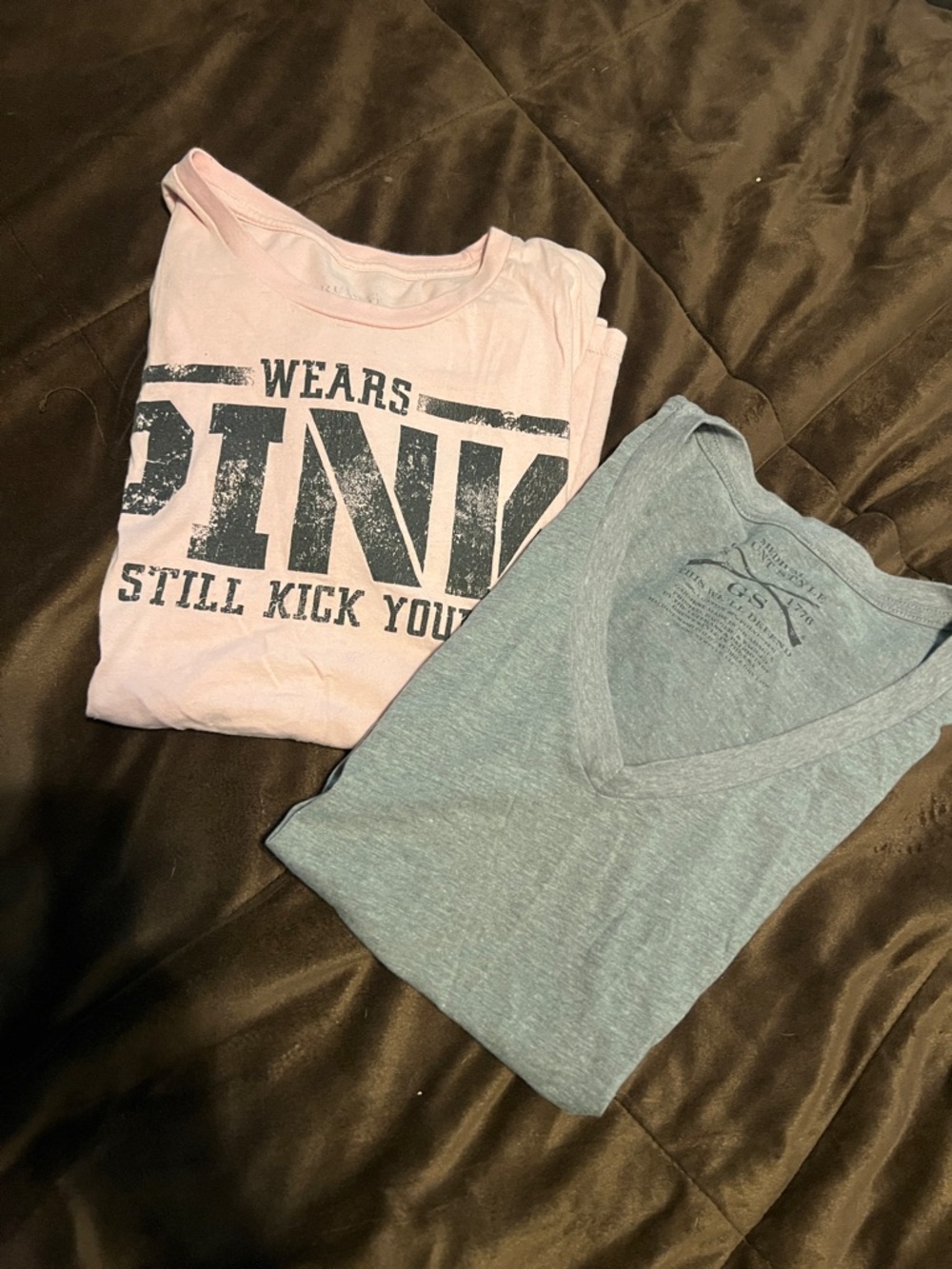 Grunt Style Pink Graphic Short Sleeve Tee pink large gray medium